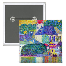 Kirche St. Wolfgang in Unterach auf See Atter Klim Anstecknadel