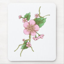 Kirschblüte-Blüten Mauspads