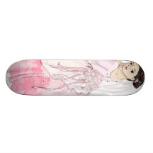 Kirschblüte-Braut Skateboardbrett