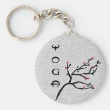Kirschblüte - künstlerische Yoga-Geschenke Schlüsselbänder
