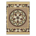 Kirschblüte Mandala-Gruß Karte