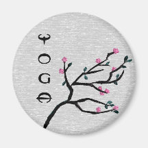 Kirschblüte - Yoga-Magneten