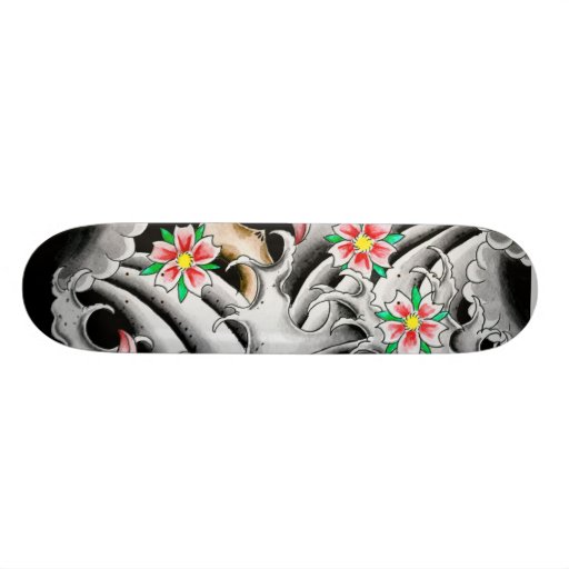 Kirschblüten Bedrucktes Skateboard