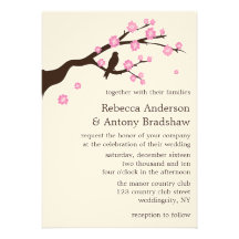 Kirschblüten, die Einladungen Wedding sind