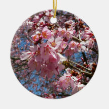 Kirschblüten und Bienen-Verzierung Weihnachtsornament