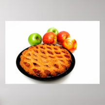 Kirsche und Apfelkuchen Plakatdrucke