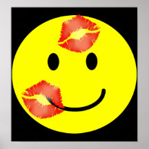 "KISSEY" SMILEY-DRUCK POSTERDRUCKE