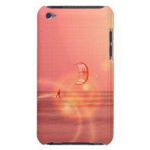 Kiteboarding Sonnenuntergang iTouch Fall Barely There iPod Etuis
