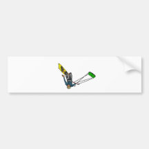 kitesurfer auto aufkleber