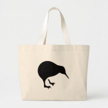 Kiwi alle Schwarzen und alles Weiß Neuseeland über Einkaufstaschen