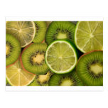 Kiwizitrone und Limones Postkarte