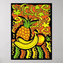 klares tropisches stillife posterdruck