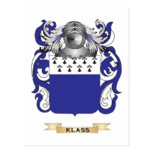Klass Wappen (Familienwappen) Postkarte