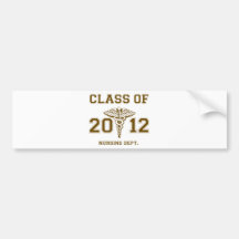 Klasse von 2012 pflegenabt. autosticker