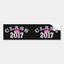 Klasse von Rosa 2017 Auto Sticker