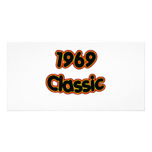 Klassiker 1969 individuelle photo karten