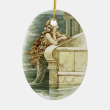 Klassische Meerjungfrau Weihnachtsbaum Ornament