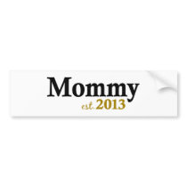 Klassische neue Mama 2013 autoaufkleber