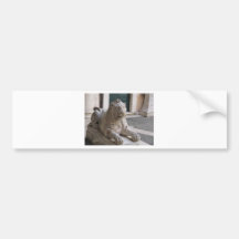Klassische römische Löwe-Statue Autosticker