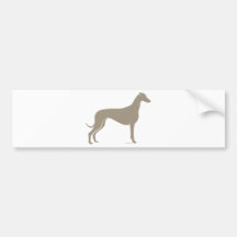 Klassische Windhund-Silhouette Auto Sticker