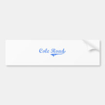 Klassischer Entwurf Cole-Straßen-Massachusetts Auto Aufkleber