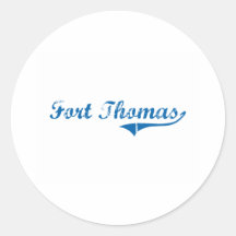 Klassischer Entwurf Fort-Thomas Kentucky Runder Aufkleber