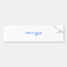 Klassischer Entwurf Johnson-Straßen-Massachusetts Autosticker