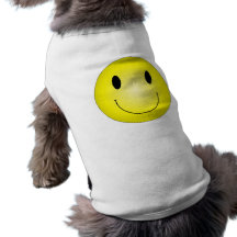 Klassischer gelber smiley hundebekleidung