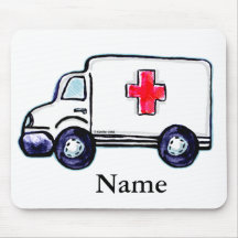 Klassischer Krankenwagen Mauspads