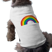 Klassischer Regenbogen Haustierbekleidung