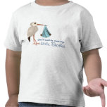 Klassischer Storch (blaue) 2 (Babyparty) Tshirts