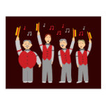 Klassisches Friseursalon-Quartett Postkarten