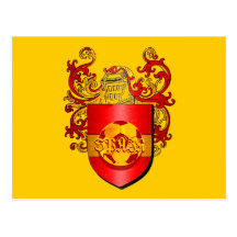 Klassisches spanisches Fußball Futbol Wappen Postkarten