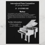 Klavier-Wettbewerb Flyerbedruckung