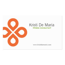KLEE-ENTWURF in der ORANGE Visitenkarte