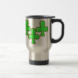 Kleeblätter ein viel-Becher Kaffeetasse