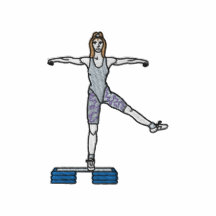 Kleine Aerobics-Frau