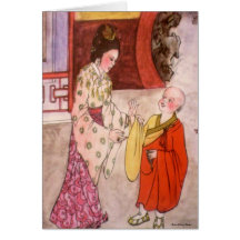 Kleine buddhistischer Mönch-Karte