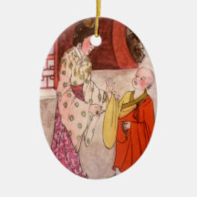 Kleine buddhistischer Mönch-Verzierung Weihnachtsbaum Ornament