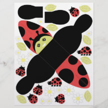 Kleine Dame Favor Box Flyerdesign