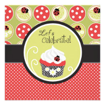 Kleine Dame Invitation Square Einladung