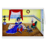 Kleine Grußkarte Fräuleins Muffet