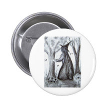 Kleine Hexe Anstecknadelbutton