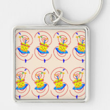 Kleine Kuchen auf einem erstklassigen keychain Schlüsselanhänger