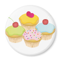 Kleine Kuchen magnete
