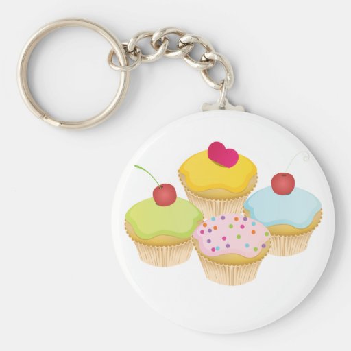 Kleine Kuchen Schlüsselanhänger