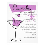 Kleine Kuchen und Martinis! Personalisierte Einladung