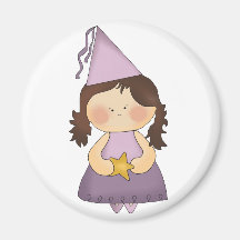 Kleine lila Prinzessin Kühlschrankmagnete
