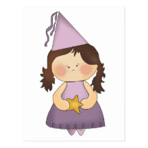 Kleine lila Prinzessin Postkarte