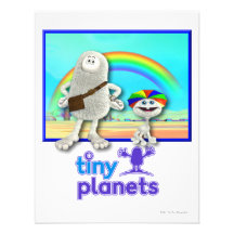 Kleine Planeten - Herstellung der Regenbogen Individuelle Einladungskarte